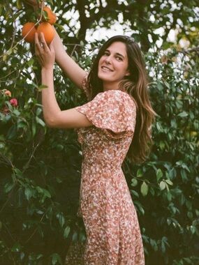 Christy Dawn The Daisy Dress In Terracotta Meadow